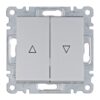 Lumina - Botão Duplo p/ Estores - Branco/Prata Hager - Image 2