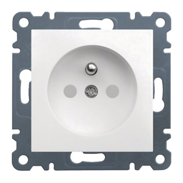 Lumina - Tomada FR c/Obturadores - Branco Hager
