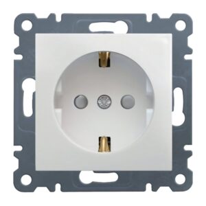 Lumina - Tomada Schuko C/Obtur. - Branco Hager
