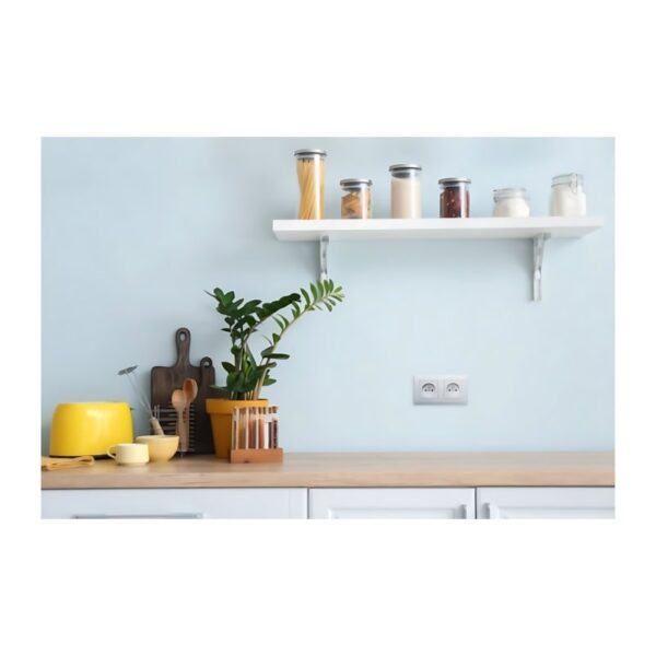 Lumina - Tomada Schuko C/Obtur. - Branco Hager - Image 3