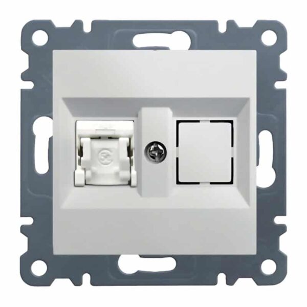 Lumina - RJ45 Cat.6 UTP Simples - Branco Hager