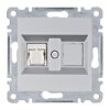 Lumina - RJ45 Cat.6 UTP Simples - Branco/Prata Hager - Image 2