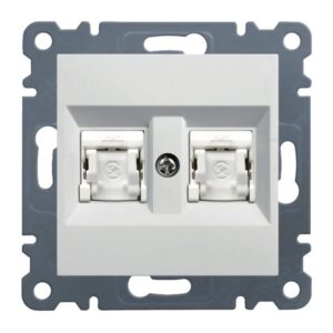 Lumina - RJ45 Cat.6 UTP Duplo - Branco Hager