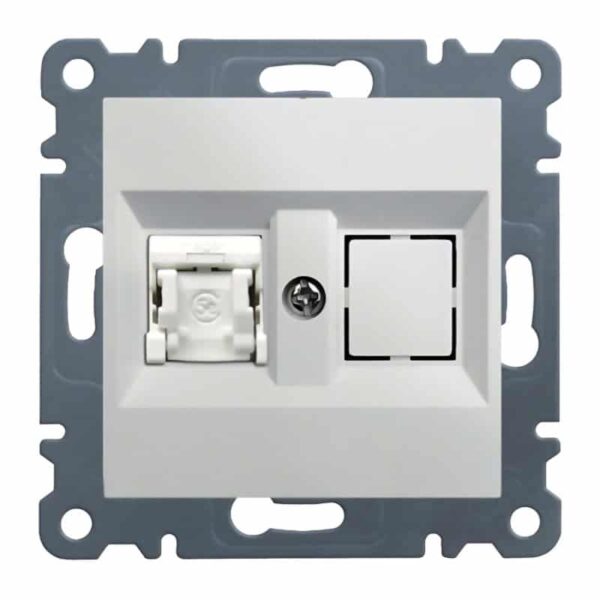 Lumina - RJ45 Cat.6 FTP Simples - Branco Hager