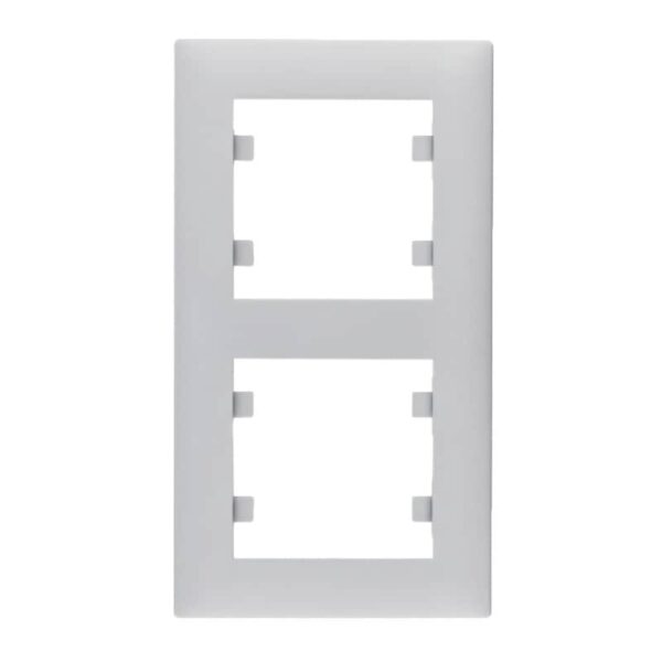Lumina - Intense Quadro x2 Vert. - Branco/Prata Hager - Image 2