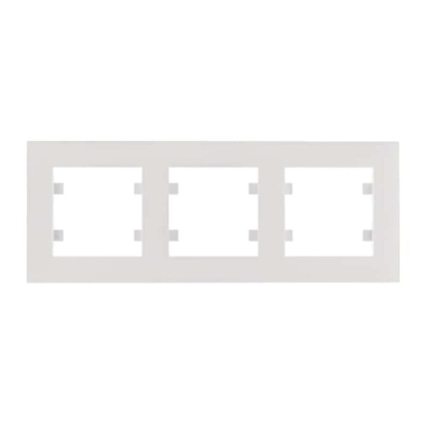 Lumina - Intense Quadro x3 Horiz. - Branco Hager