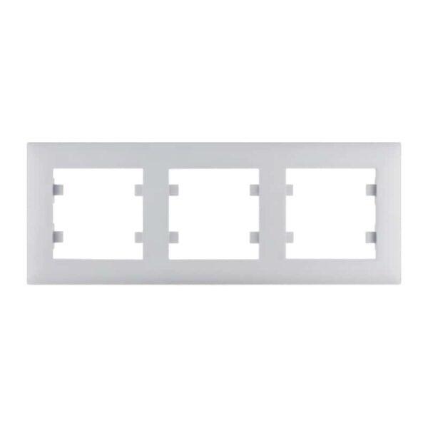 Lumina - Intense Quadro x3 Horiz. - Branco/Prata Hager - Image 2