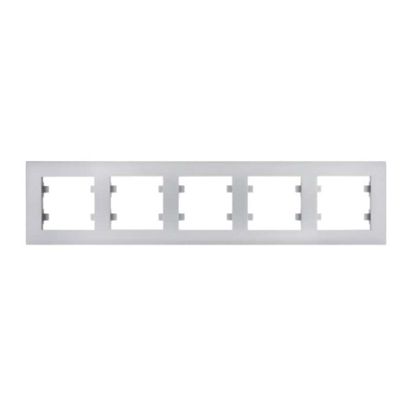 Lumina - Intense Quadro x5 Horiz. - Branco/Prata Hager - Image 2