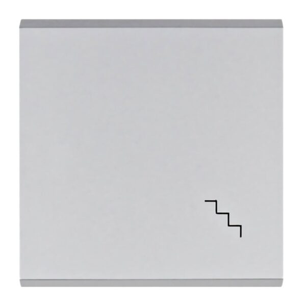 Lumina - Tecla Símbolo Escadas - Branco/Prata Hager - Image 2