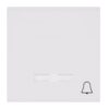 Lumina - Tecla C/Visor Campainha - Branco/Prata Hager