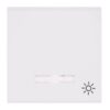 Lumina - Tecla C/Visor Símb. Luz - Branco/Prata Hager