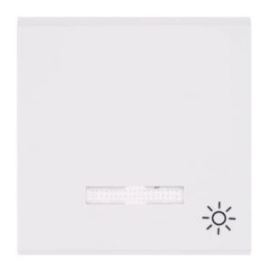 Lumina - Tecla C/Visor Símb. Luz - Branco Hager