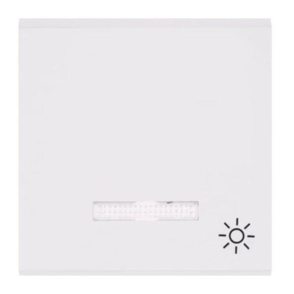 Lumina - Tecla C/Visor Símb. Luz - Branco Hager