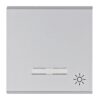 Lumina - Tecla C/Visor Símb. Luz - Branco/Prata Hager - Image 2