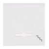 Lumina - Tecla C/Visor Escadas - Branco/Prata Hager