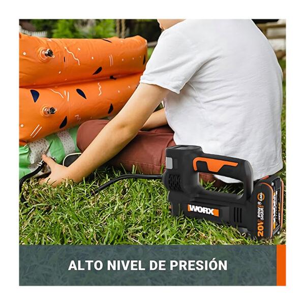 Inflador e lanterna 2 em 1 20V, .incl Bateria Worx - Image 3