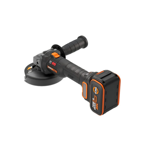 Esmeriladeira Angular sem Escovas PowerShare de 20 V e 125 mm, .incl Baterias Worx - Image 2