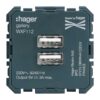Gallery 2M Tomada USB Carreg. 3A Hager