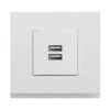 Gallery 2M Tomada USB Carreg. 3A Hager - Image 2