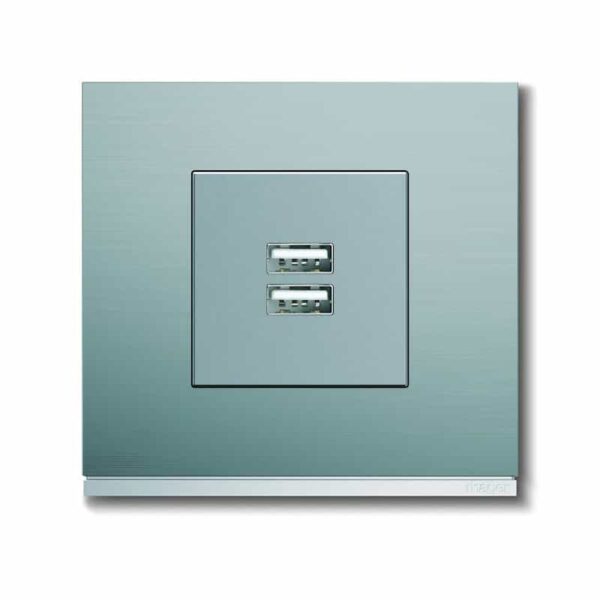 Gallery 2M Tomada USB Carreg. 3A Hager - Image 4