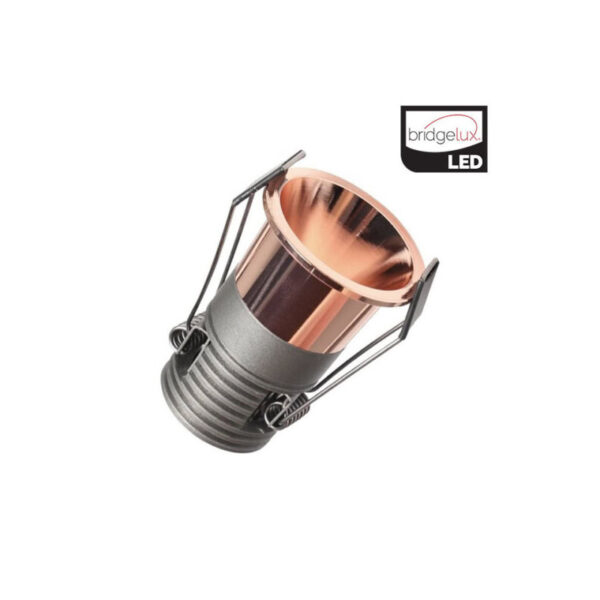 Foco COB Encastrar Redondo Ouro Rosa Selecionável(5W/8W/12W) 130lm/w 3CCT BRIDGELUX