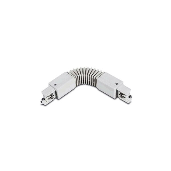 Conector Articulável Branco Calha Monofásica