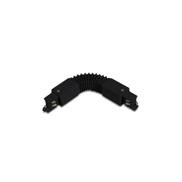 Conector Articulável Preto Calha Monofásica