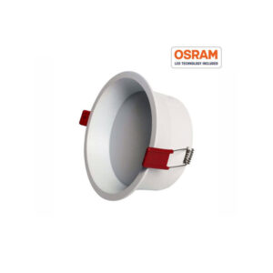 Downlight Encastrar LED Redondo Aro Branco 8W 140lm/w 3CCT IP20 CHIP OSRAM