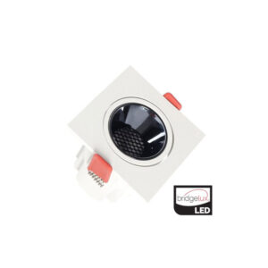 Foco Embutir Quadrado Branco Orientável Selecionável(5w/8w/12w) 3CCT 130lm/w Chip BRIDGELUX