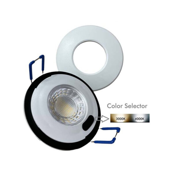 Downlight Redondo Branco 6W IP66 135lm/w DIMÁVEL 2CCT Chip Led OSRAM - Image 3