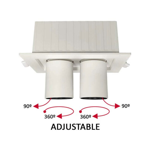 Spot Periscópico Orientável Duplo Branco 6+6W 3CCT - Image 6