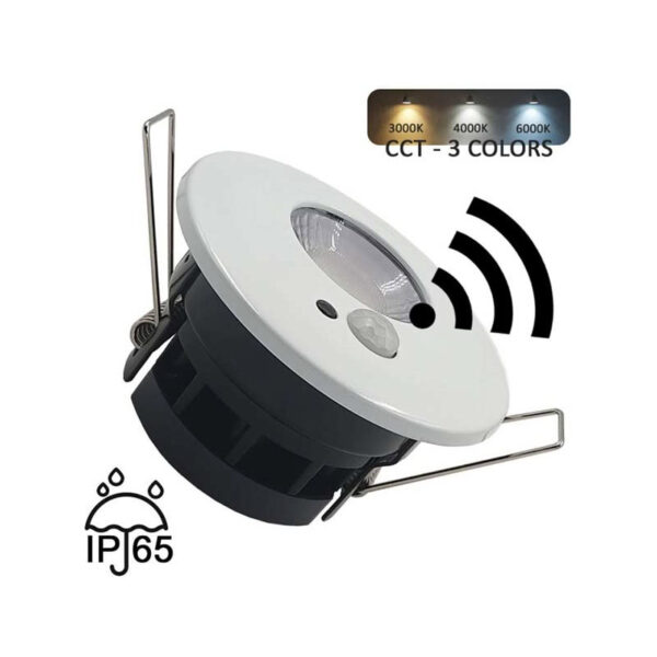 Downlight Redondo Branco 7W 3CCT com Sensor Infravermelho