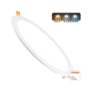 Painel Encastrar Redondo 30w 3CCT Chip Led OSRAM