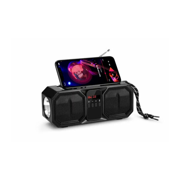 Colunas Rádio Portátil C/ Painel Solar/ Lanterna / Bluetooth DENVER - BTG-158