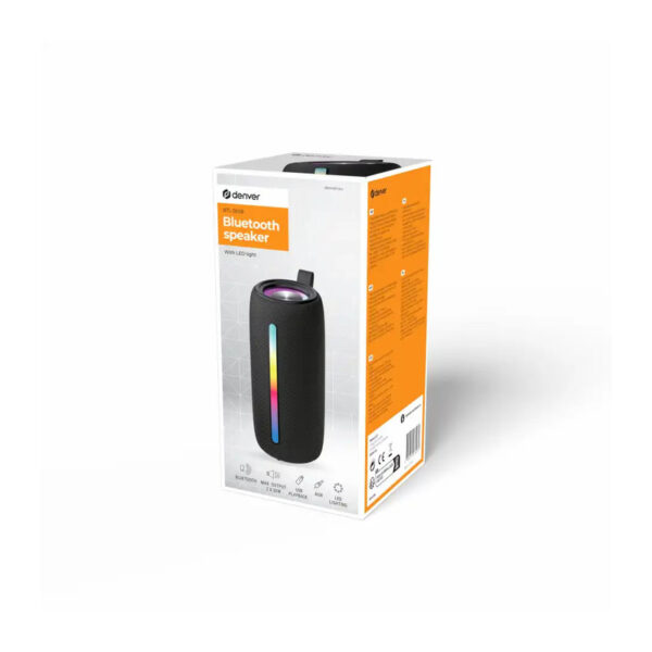 Coluna Bluetooth Portátil RGB TWS/BAT/SD/MP3/USB DENVER - BTL-360B - Image 5