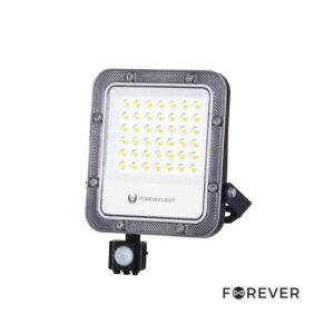 Foco LED 30W C/ Sensor 230V 6500K 4500lm IP65 Preto FOREVER