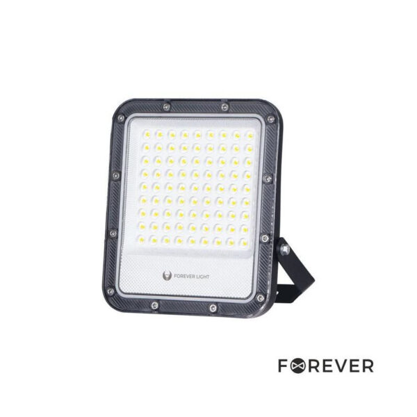 Foco LED 50W 230V 4000K 7500lm IP65 Preto FOREVER
