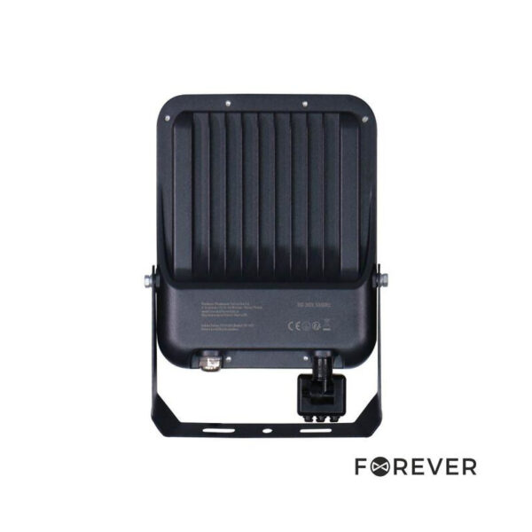 Foco LED 50W C/ Sensor 230V 4000K 7500lm IP65 Preto FOREVER - Image 2