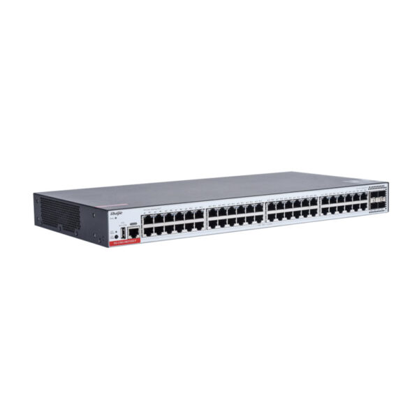 Ruijie Switch Cloud Gerenciável L3 com 48 PoE RJ45+4 SFP+ +1MGMT+1 Consola+1 USB - RG-CS83-48GT4XS-P - Image 3