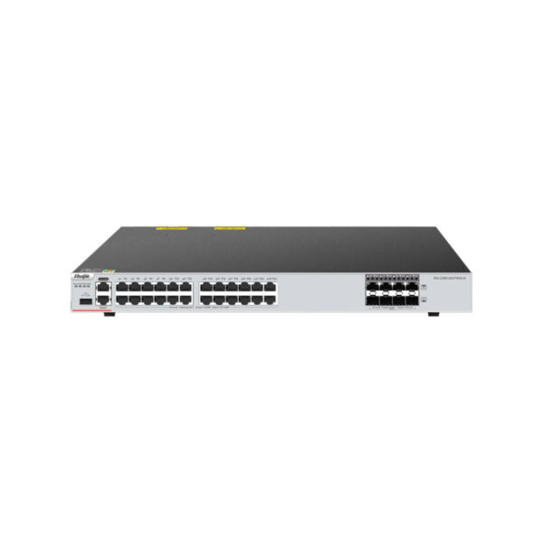 Ruijie Switch Cloud Gerenciável L3 com 24 RJ45+8 SFP+ +1 MGMT+1 Consola+1 USB - RG-CS85-24GT8XS-D