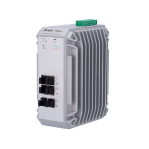 Reyee Switch Industrial PoE Cloud Capa 2 com 4 RJ45 10/100/1000 Mbps+2 Portas SFP - RG-NIS3100-4GT2SFP-HP