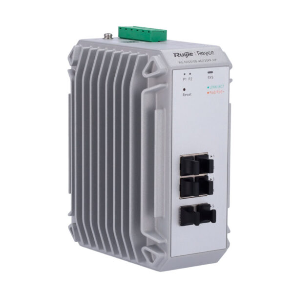 Reyee Switch Industrial PoE Cloud Capa 2 com 4 RJ45 10/100/1000 Mbps+2 Portas SFP - RG-NIS3100-4GT2SFP-HP - Image 2