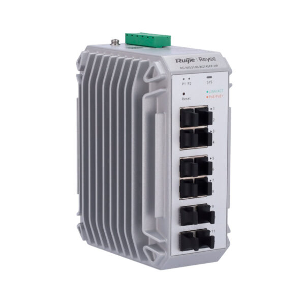 Reyee Switch Industrial PoE Cloud Capa 2 com 8 RJ45 10/100/1000 Mbps+4 Portas SFP - RG-NIS3100-8GT4SFP-HP - Image 2