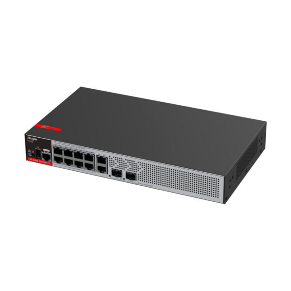 Ruijie Switch PoE Cloud Gerenciável L2+ com 8 RJ45+2 SFP+1 Consola+1 USB - RG-S2915-10GT2MS-P-L - Image 2