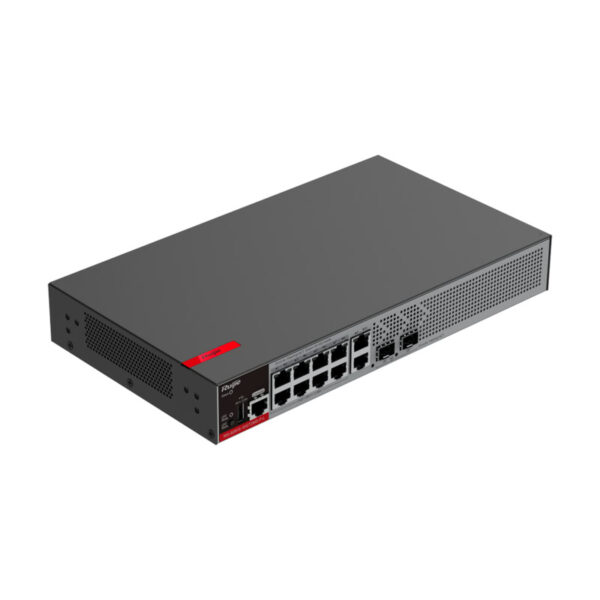 Ruijie Switch PoE Cloud Gerenciável L2+ com 8 RJ45+2 SFP+1 Consola+1 USB - RG-S2915-10GT2MS-P-L - Image 4
