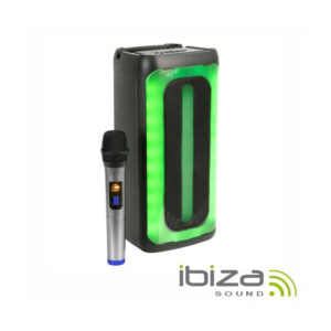 Coluna Amplificada 2x4" 200W USB/BT/SD RGB TWS IBIZA - SIGMA40