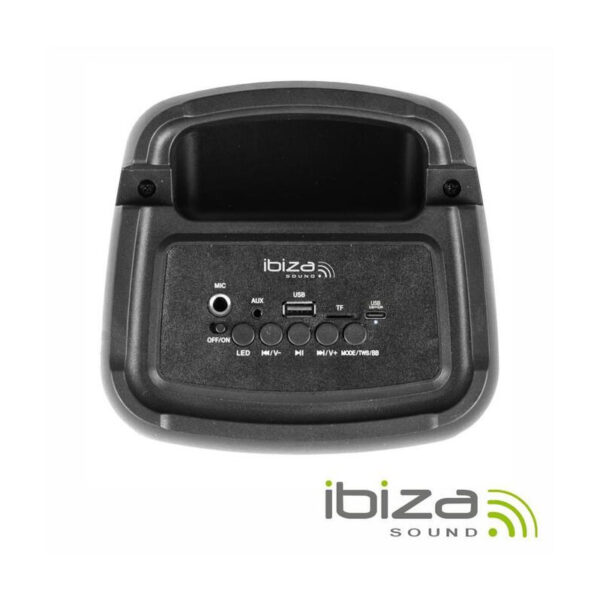 Coluna Amplificada 2x4" 200W USB/BT/SD RGB TWS IBIZA - SIGMA40 - Image 4