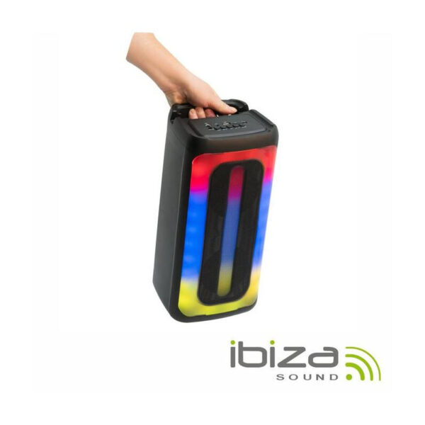 Coluna Amplificada 2x4" 200W USB/BT/SD RGB TWS IBIZA - SIGMA40 - Image 3