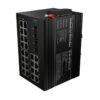 Switch PoE - Montagem em carril DIN com 24 RJ45 Gigabit+4 SFP Gigabit