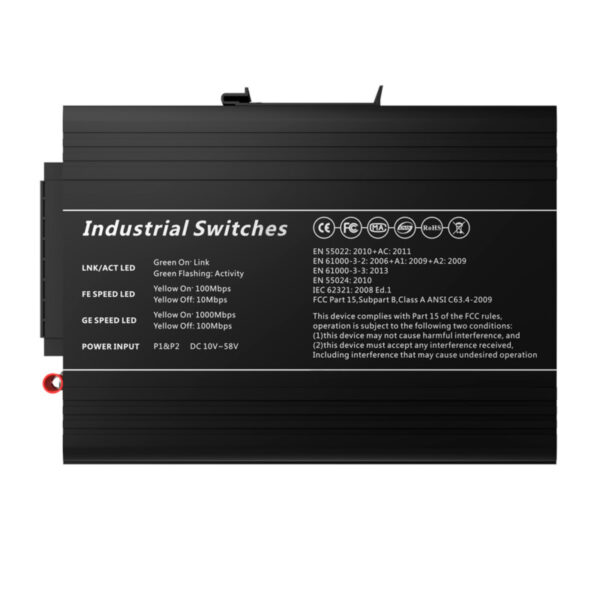 Switch PoE - Montagem em carril DIN com 24 RJ45 Gigabit+4 SFP Gigabit - Image 4